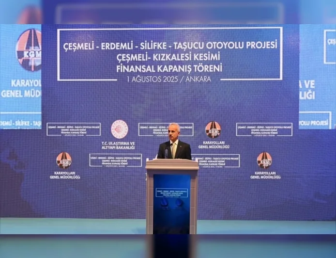 Ulaştırma ve Altyapı Bakanı Abdulkadir Uraloğlu: “Çeşmeli-Kızkalesi Kesimiyle 2,5 saate varan seyahat süresini 18 dakikaya düşüreceğiz”