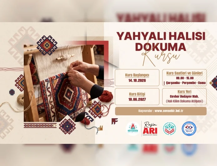 Nevşehir’de Yahyalı Halısı Dokuma Kursuyla Geleneksel El Sanatları Gelecek Kuşaklara Aktarılacak
