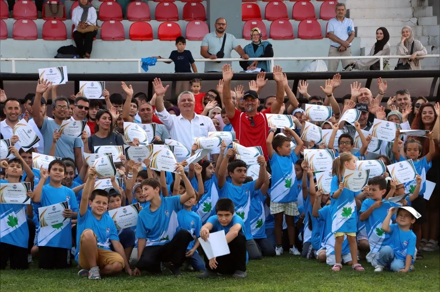 Yalova Belediyesi Yaz Spor Okulları’nda 482 sporcu belgelerini aldı, gelecek yıl hedef 1.000 sporcu