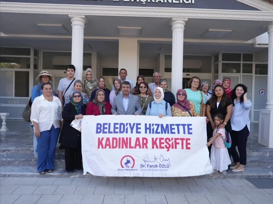 Düzce’de “Belediye Hizmette, Kadınlar Keşifte” programıyla yatırımlar yerinde incelendi