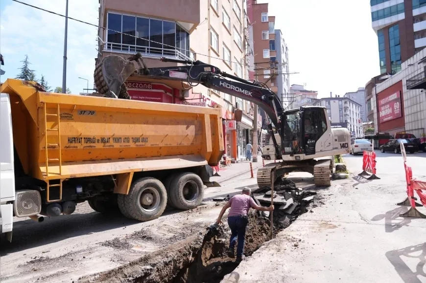 Giresun Belediyesi asbest içme suyu borularını yeniliyor, ikinci etap çalışmalarında sona gelindi