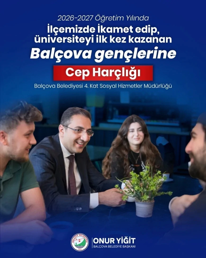 Balçova’da üniversiteyi ilk kez kazanan gençlere cep harçlığı desteği sürüyor