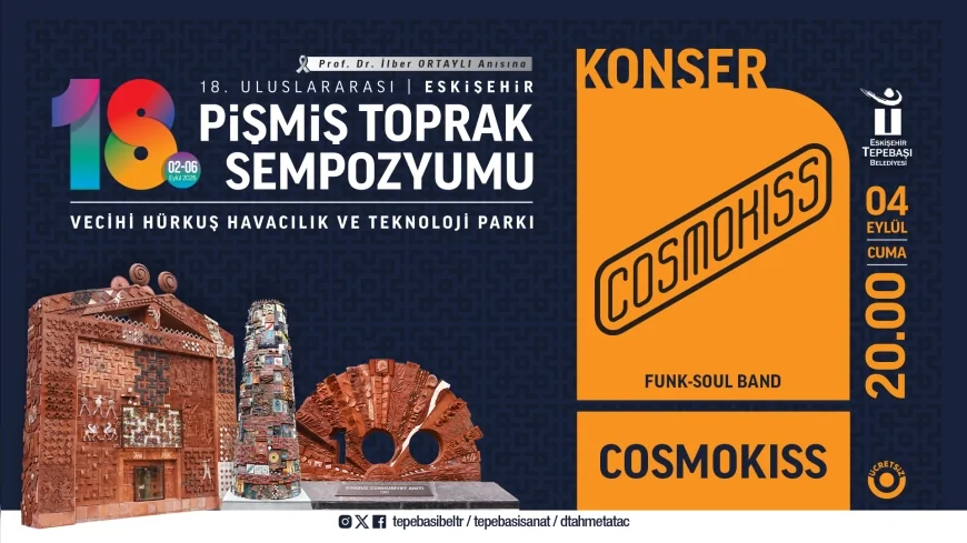 Tepebaşı’nda Pişmiş Toprak Sempozyumu konserleri COSMOKISS ile devam ediyor