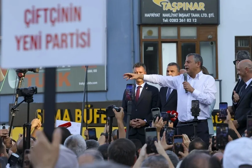 YENİ Parti Genel Başkanı Özgür Özel: “Tekirdağ’da sarsılmaz bir inançla YENİ Parti’ye görülmemiş bir destek var”