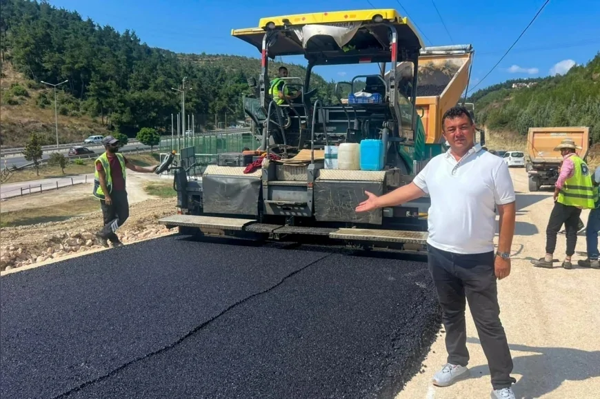 Bursa Büyükşehir Belediyesi, Mudanya Çağrışan’da 1.100 Metrelik Bağlantı Yolunu Yeniliyor