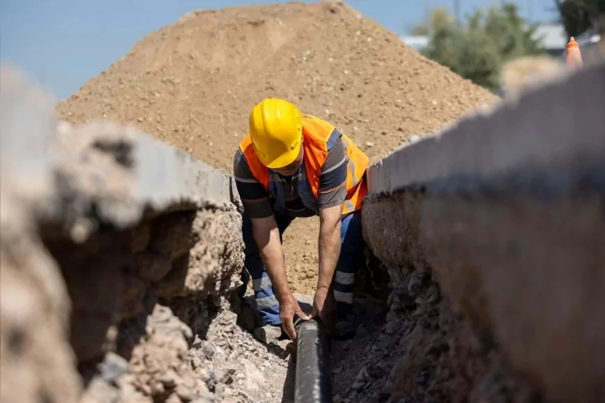 İzmir’in kuzeyinde 147 milyon liralık su altyapı yatırımı yüzde 52 seviyesine ulaştı