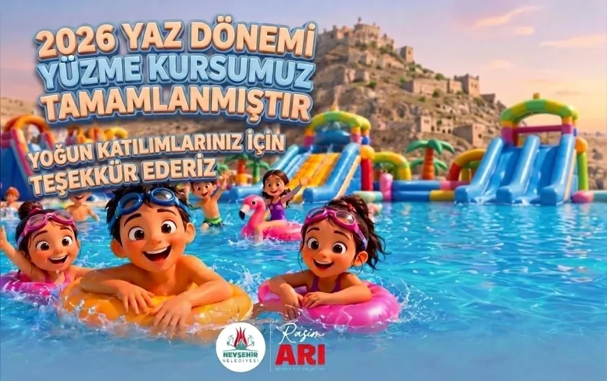 Nevşehir Belediyesi “Yüzme Bilmeyen Kalmasın” Projesiyle Çocuklara Yüzme Öğretti