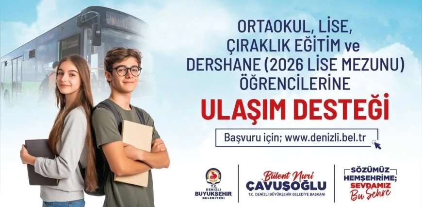 Denizli Büyükşehir Belediye Başkanı Bülent Nuri Çavuşoğlu: “Gençlerimizin eğitim hayatlarında yanlarında olmaya devam edeceğiz”