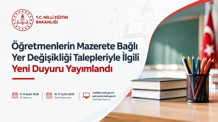 Mazerete bağlı iller arası öğretmen yer değişikliği için yeni duyuru yayımlandı