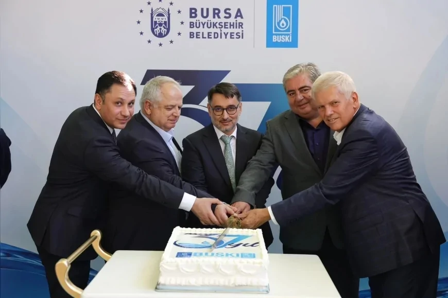 BUSKİ kuruluşunun 37’nci yılını Bursa’da çalışanları ve emekli personeliyle kutladı