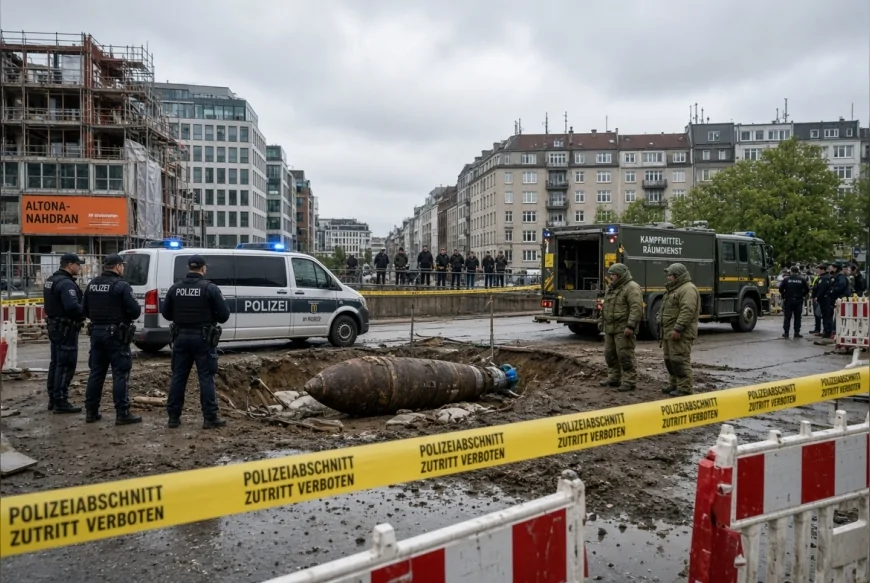 Hamburg-Altona’da İkinci Dünya Savaşı’ndan Kalma Uçak Bombası Bulundu Tahliye Başlatıldı