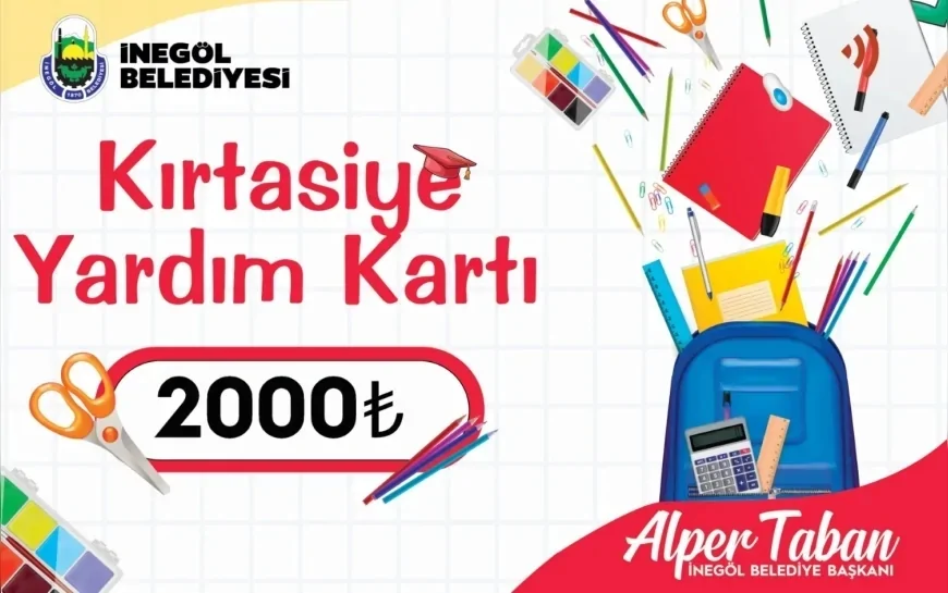 İnegöl Belediye Başkanı Alper Taban: “1650 öğrencimize 3 milyon 300 bin TL destek sağlıyoruz”
