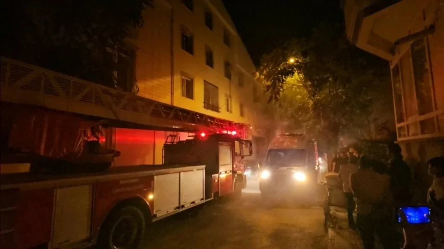 Çorum’da apartman yangınında 2’si çocuk 7 kişi dumandan etkilenerek hastaneye kaldırıldı