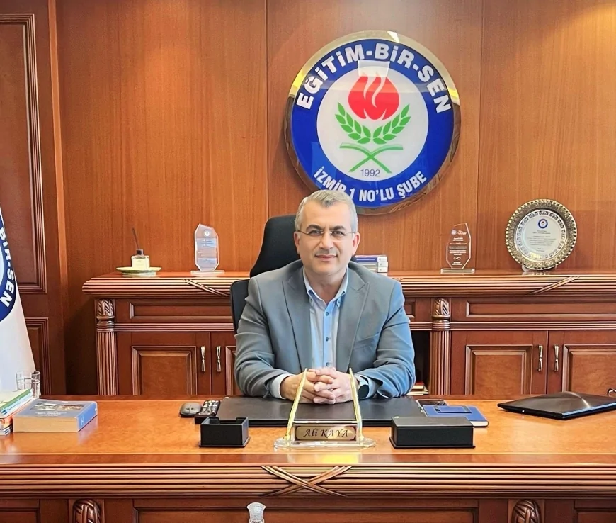 Eğitim-Bir-Sen İzmir 1 No’lu Şube Başkanı Ali Kaya: “Eğitim çalışanlarının sorunları ertelenmeden çözülmeli”