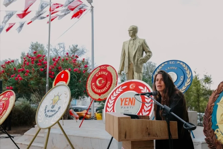 Çeşme Belediye Başkanı Lâl Denizli: “Gazi Mustafa Kemal Atatürk’ün açtığı yolda yürümeye devam edeceğiz”