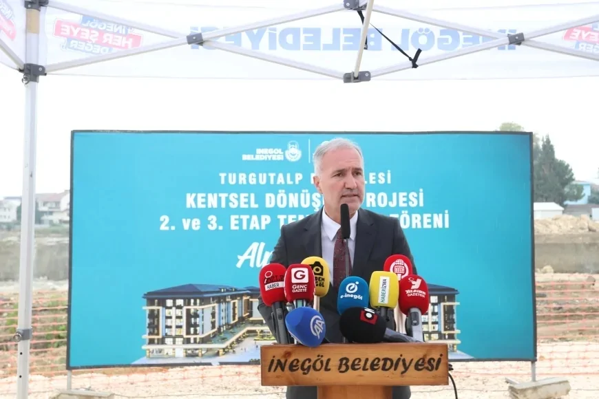 İnegöl Belediye Başkanı Alper Taban: “Turgutalp’te ikinci ve üçüncü etapların temelini atıyoruz”