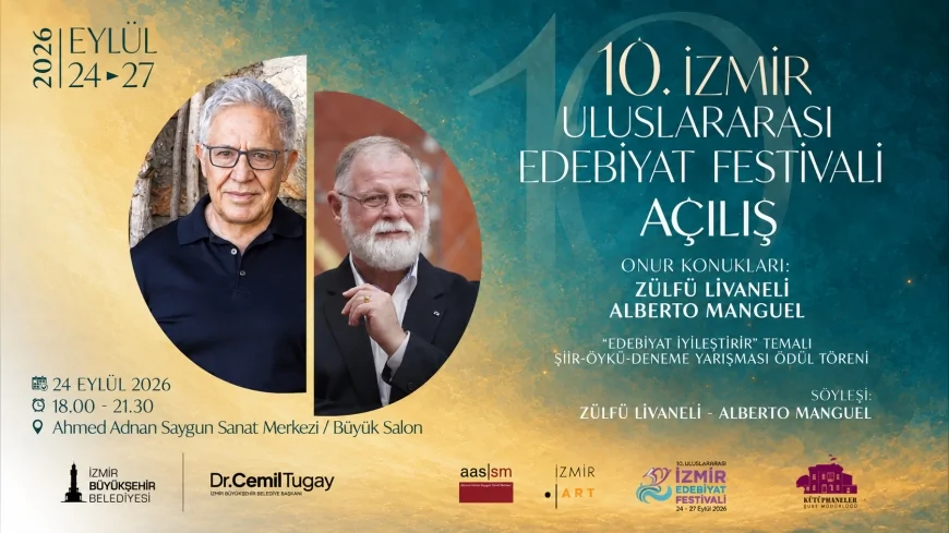 İzmir Uluslararası Edebiyat Festivali 10’uncu yılında Alberto Manguel ve Zülfü Livaneli’yi ağırlayacak