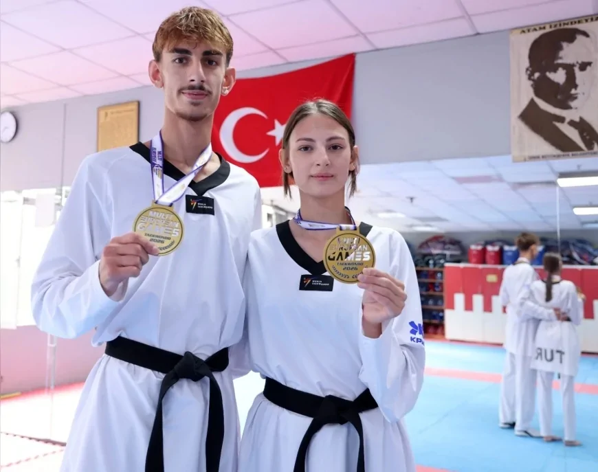 İzmir Büyükşehir Belediyesi Spor Kulübü’nün Yelaldı kardeşleri Avrupa Oyunları’nda iki altın madalya kazandı