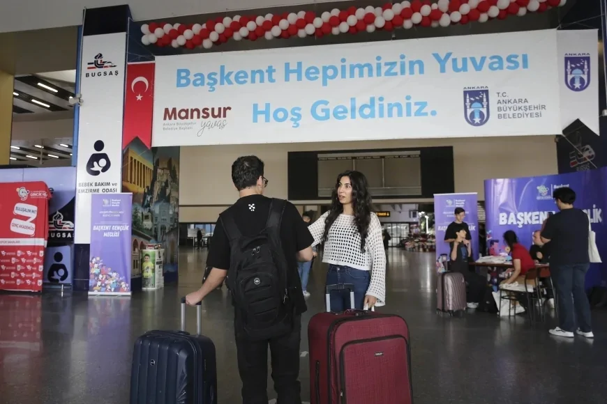 Ankara Büyükşehir Belediyesi üniversite öğrencilerini AŞTİ’de Dayanışma Standı ile karşılıyor