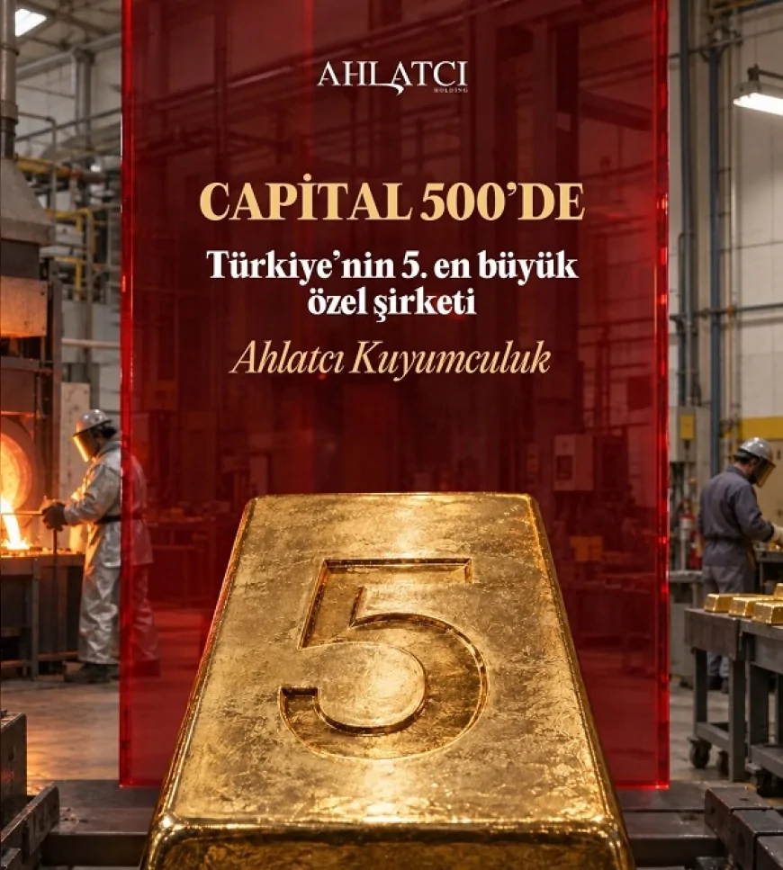 Ahlatcı Kuyumculuk, Capital 500 araştırmasında Türkiye’nin en büyük 5’inci özel şirketi oldu
