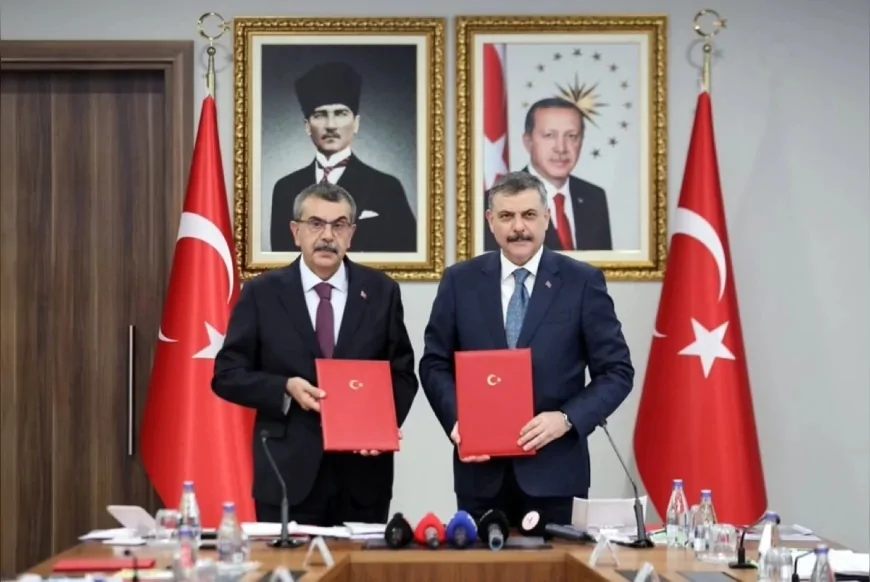Millî Eğitim Bakanı Yusuf Tekin ve İçişleri Bakanı Mustafa Çiftçi, çocukların eğitim süreçlerinde güvenliği için iş birliği protokolü imzaladı