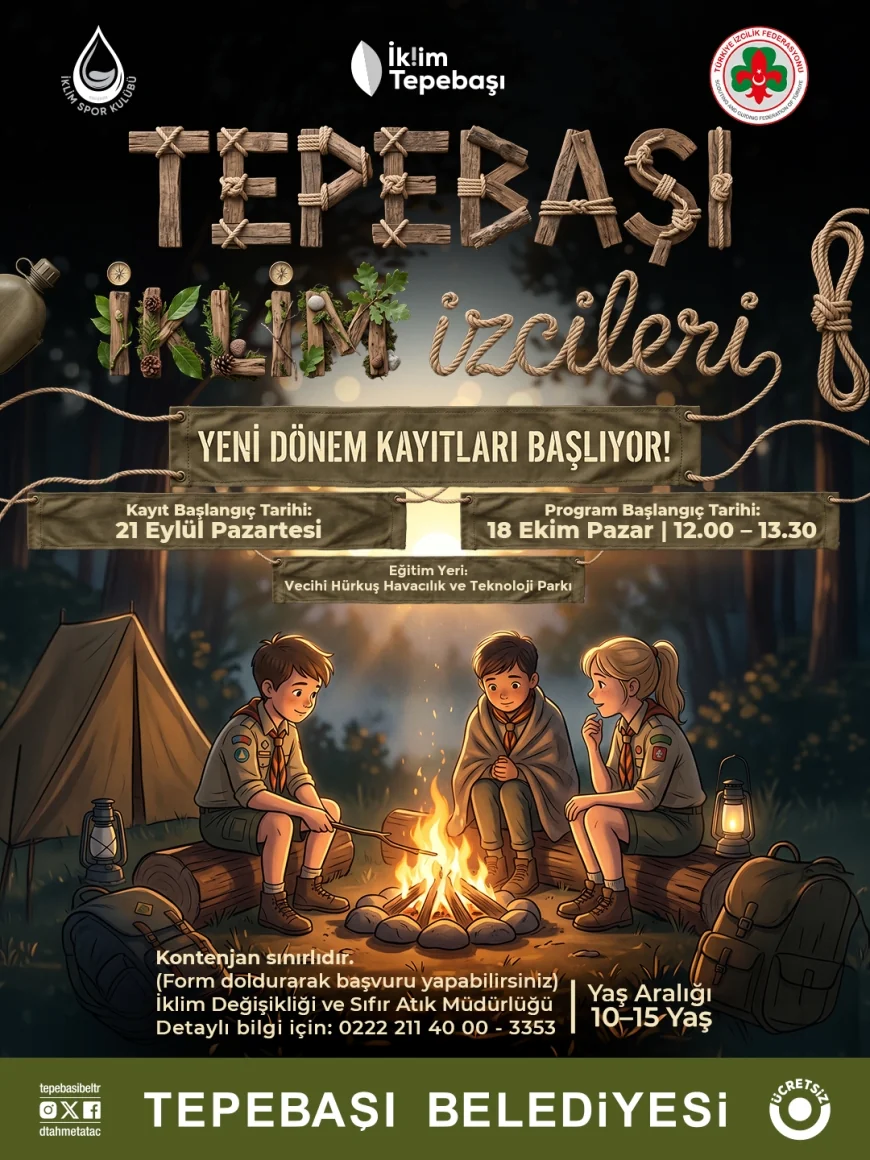 Tepebaşı Belediyesi çocukları doğayla buluşturacak İklim İzcileri programında yeni dönem kayıtlarını başlattı
