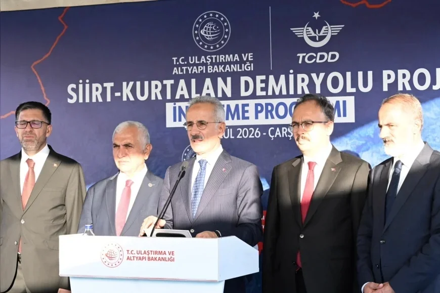 Ulaştırma ve Altyapı Bakanı Abdulkadir Uraloğlu: “Siirt il merkezini ulusal demiryolu ağına doğrudan bağlıyoruz”