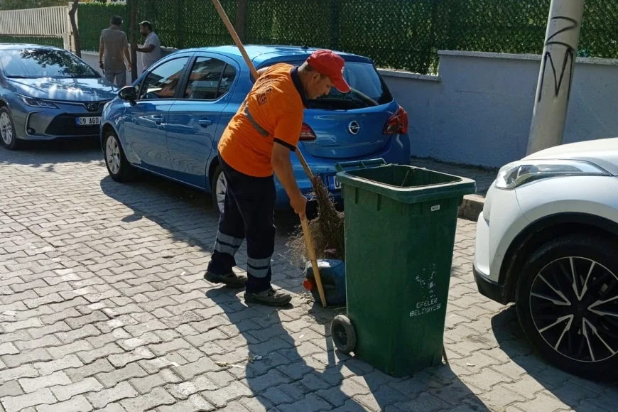 Efeler Belediye Başkanı Anıl Yetişkin öncülüğünde mahallelerin ara sokaklarında kapsamlı temizlik çalışması