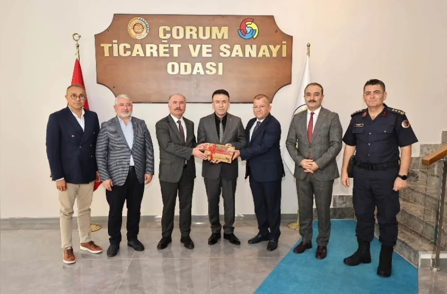 Çorum İl Emniyet Müdürü Arif Pehlivan’dan ÇTSO’ya Veda Ziyareti