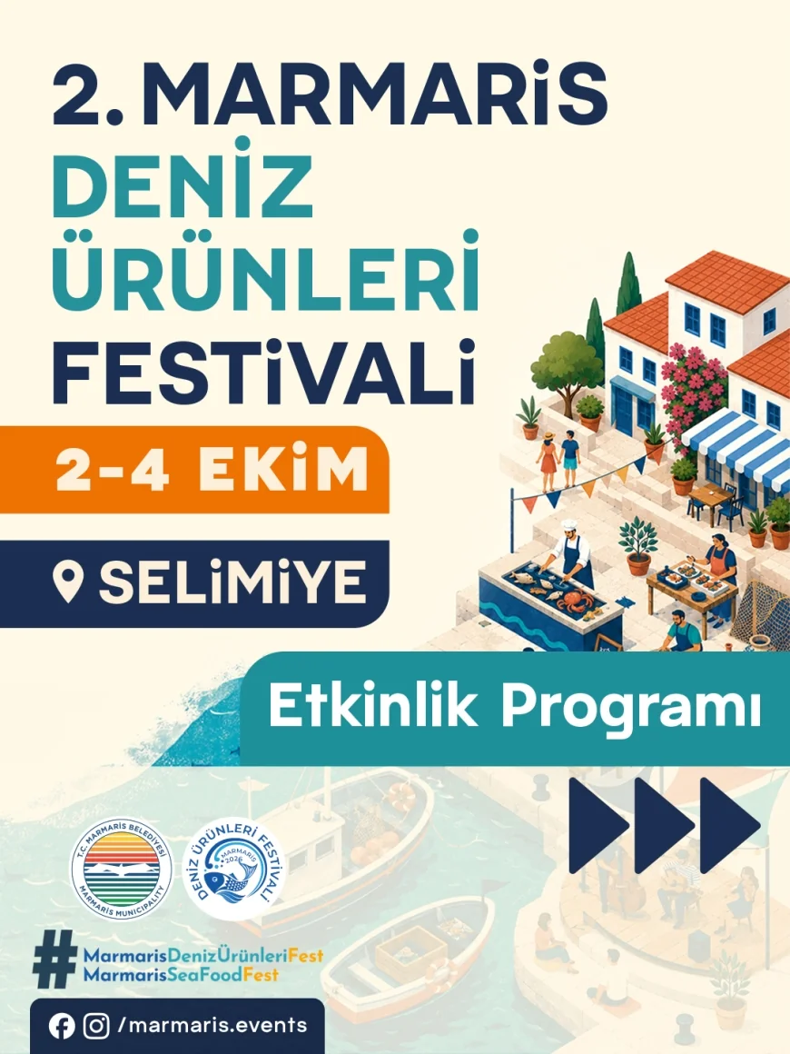 Selimiye’de 2. Marmaris Deniz Ürünleri Festivali deniz, gastronomi, müzik ve kültür etkinlikleriyle 3 gün sürecek