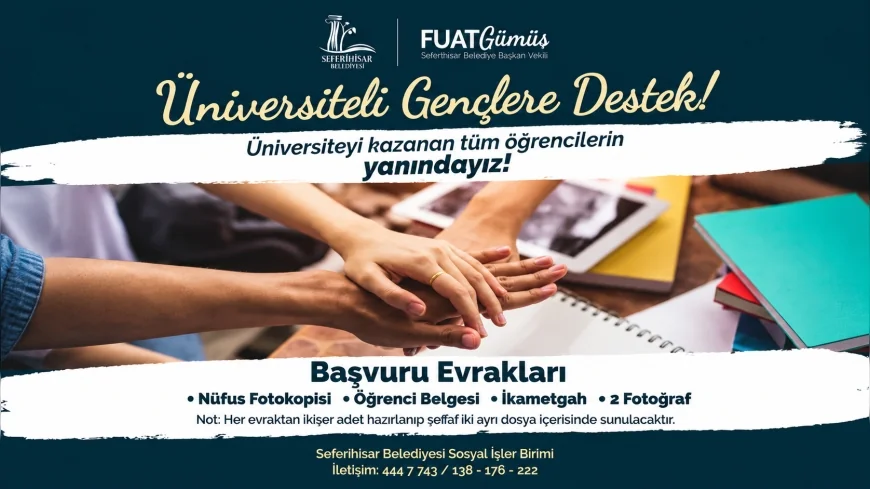 Seferihisar Belediye Başkan Vekili Fuat Gümüş: “Gençlerimizin yanında olmaya devam edeceğiz”