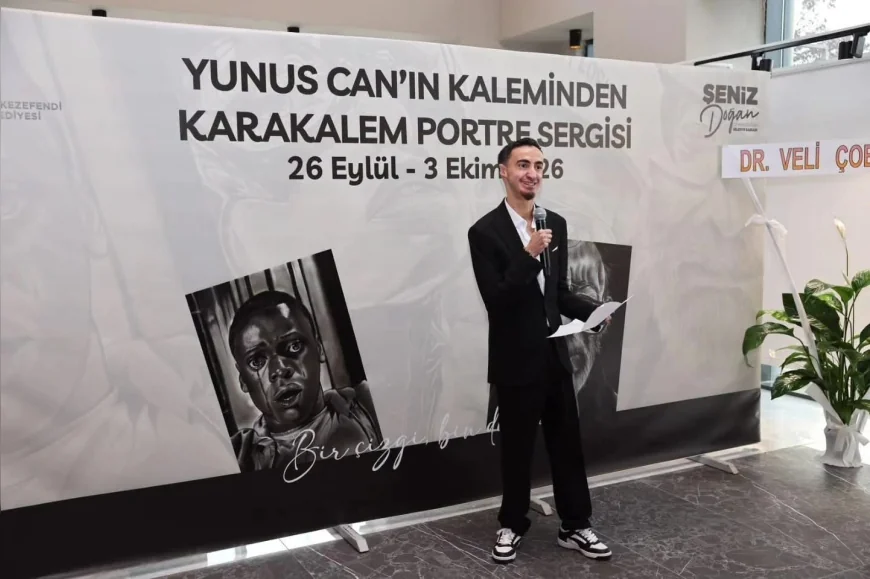 Merkezefendi’de Yunus Can’ın “Bir Çizgi, Bin Duygu” sergisi sanatseverlerle buluştu