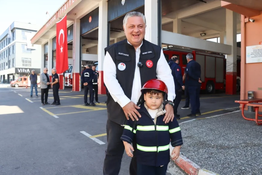 Yalova Belediye Başkanı Mehmet Gürel’den İtfaiye Haftası’nda personele ziyaret
