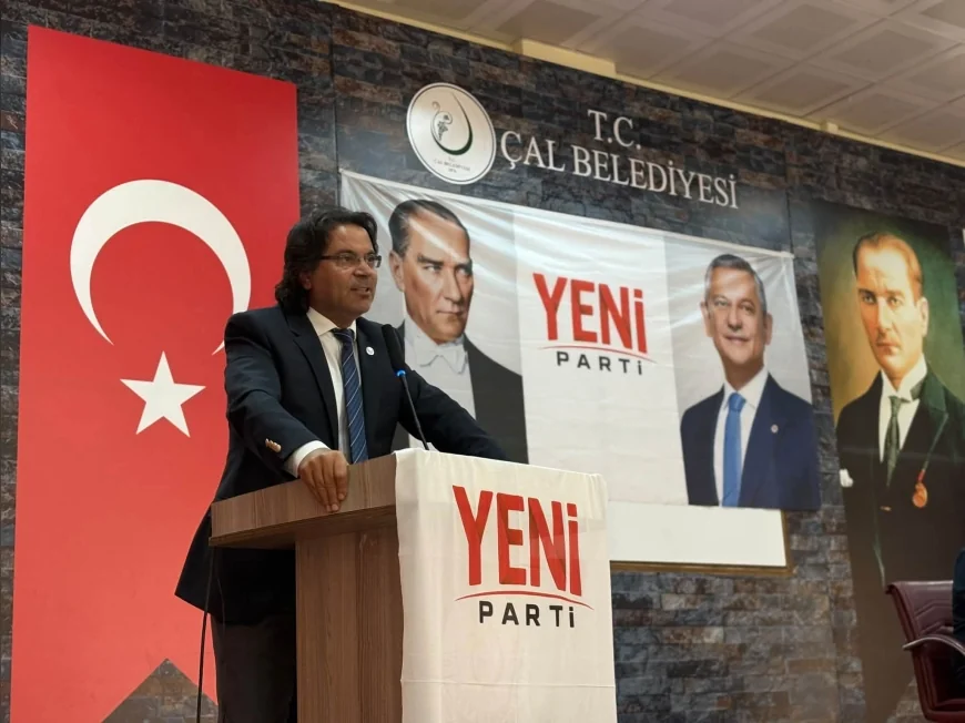 Yeni Parti Çal İlçe Kongresi’nde Hüsamettin Ersoy yeniden başkanlığa seçildi