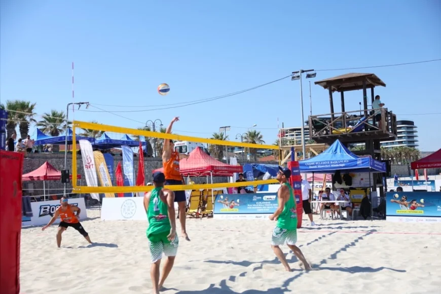 Çeşme’de Uluslararası Grand Slam Plaj Voleybolu 12 ülkeden sporcuları buluşturdu