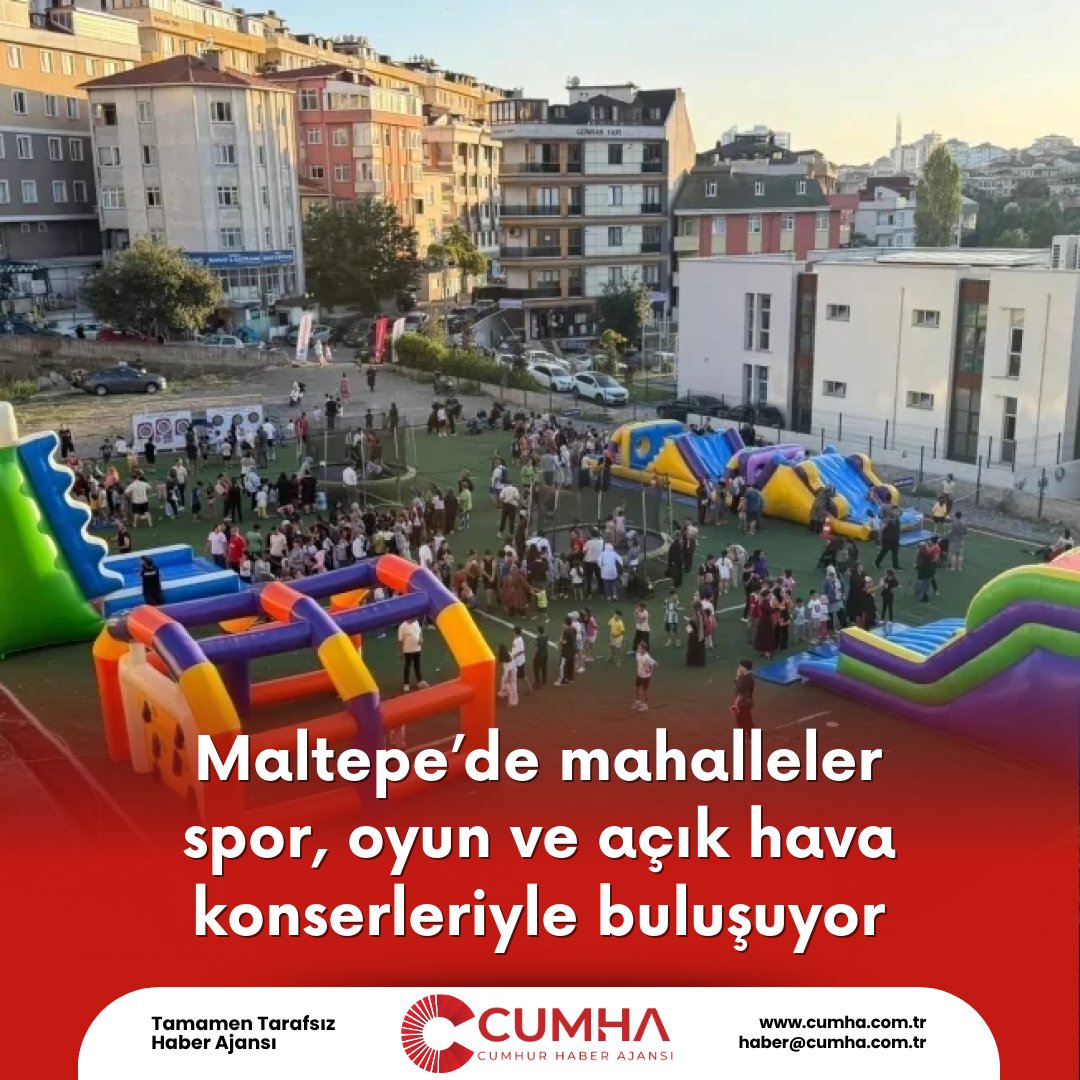 Maltepe’de mahalleler spor, oyun ve açık hava konserleriyle buluşuyor