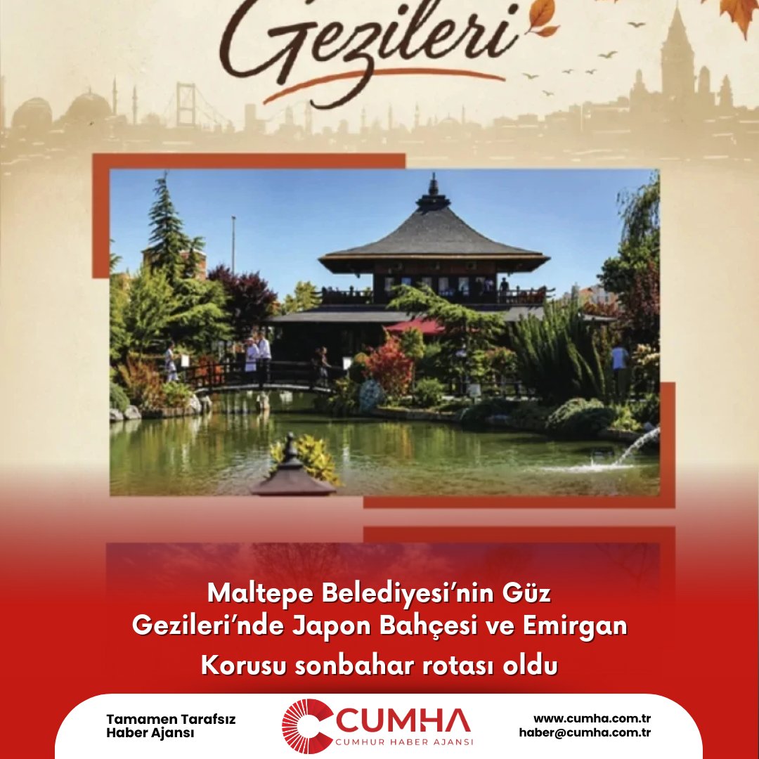 Maltepe Belediyesi’nin Güz Gezileri’nde Japon Bahçesi ve Emirgan Korusu sonbahar rotası oldu