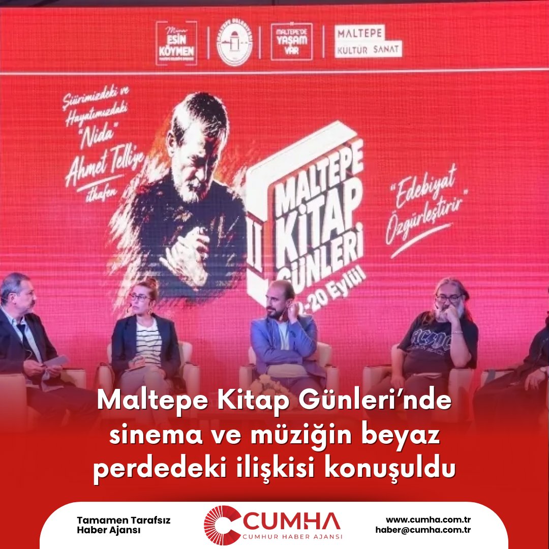 Maltepe Kitap Günleri’nde sinema ve müziğin beyaz perdedeki ilişkisi konuşuldu