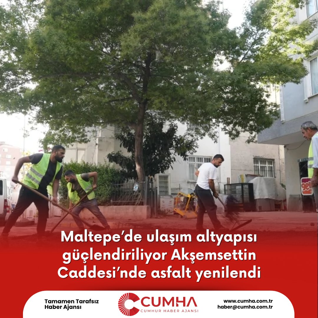 Maltepe’de ulaşım altyapısı güçlendiriliyor Akşemsettin Caddesi’nde asfalt yenilendi