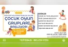 Tepebaşı’nda 36-57 Aylık Çocuklar İçin Oyun Dolu Kış Dönemi Kayıtları Başladı