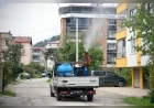 Giresun Belediyesi sonbaharda sivrisinek ve haşerelere karşı ilaçlama çalışmalarını sürdürüyor