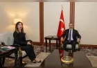 Alevi-Bektaşi Kültür ve Cemevi Başkanı Esma Ersin’den Dışişleri Bakanı Hakan Fidan’a ziyaret