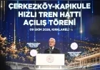 Ulaştırma ve Altyapı Bakanı Abdulkadir Uraloğlu: “Çerkezköy–Edirne Arasındaki Seyahat Süresi Hızlı Trenle 54 Dakikaya Düştü”