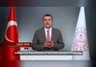 Millî Eğitim Bakanı Yusuf Tekin: “Sizleri COP31'de Eğitimin İklim Eylemindeki Belirleyici Rolünü Birlikte Ele Almaya Davet Ediyorum”