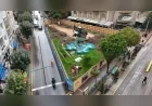 Eskişehir Büyükşehir Belediyesi Kızılcıklı Mahmut Pehlivan Caddesi’ndeki Meydanı Yeni Sosyal Alanlarla Yeniliyor