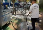 Şehzadeler Belediyesi İlçe Genelindeki Çöp Konteynerlerinde Temizlik ve Dezenfeksiyon Çalışmalarını Sürdürüyor