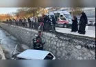 Çorum’da Park Halindeki Otomobile Çarptıktan Sonra Dereye Düşen Araçtaki Yaralı Kurtarıldı