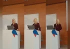 Gazeteci, Siyaset ve Güvenlik Uzmanı ve doktora öğrencisi Kadriye Şahin,  Atlas Üniversitesindeki Uluslararası Kongrede Yapay Zekâ ve Dezenformasyon Tehditlerini Ele Aldı