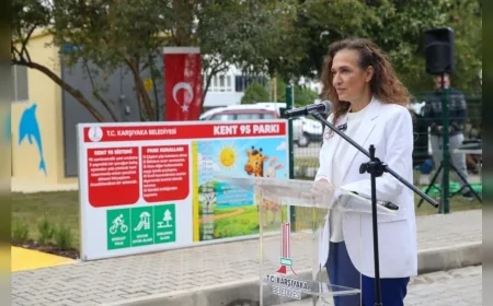 Karşıyaka Belediye Başkanı Yıldız Ünsal: “Kent 95 Parkı çocuk politikamızın somut bir örneği”