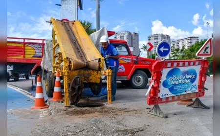 MESKİ, Mersin’de Kuvvetli Yağış Uyarısının Ardından Su Baskını Riskine Karşı Ekiplerini Sahada Hazır Tutuyor